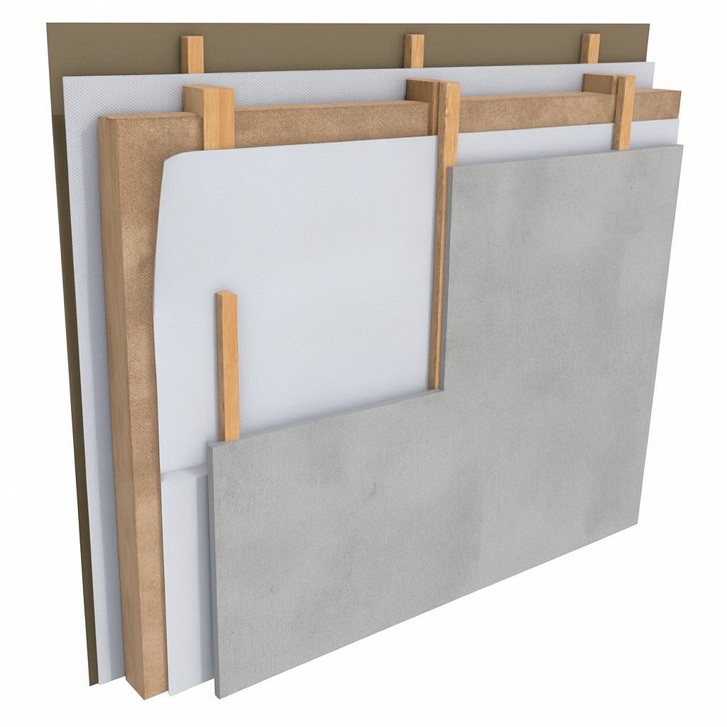 Слои стен модульного дома NUMEN SPACE в Грузии для комфорта и энергоэффективности